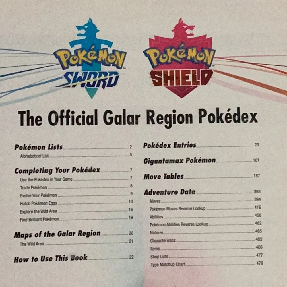 Pokemon Sword & Pokemon Shield Pokedex The Official Galar Region Pokédex Guide